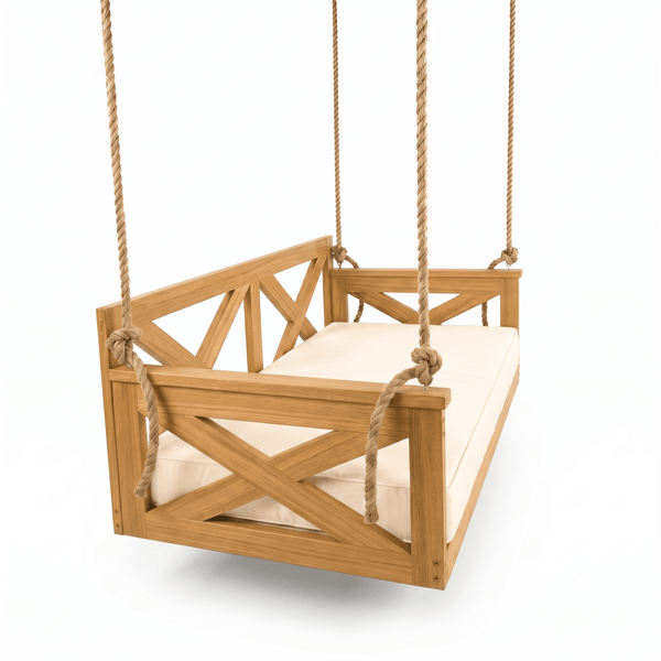 Simon Cedar Swing Bed, Unfinished