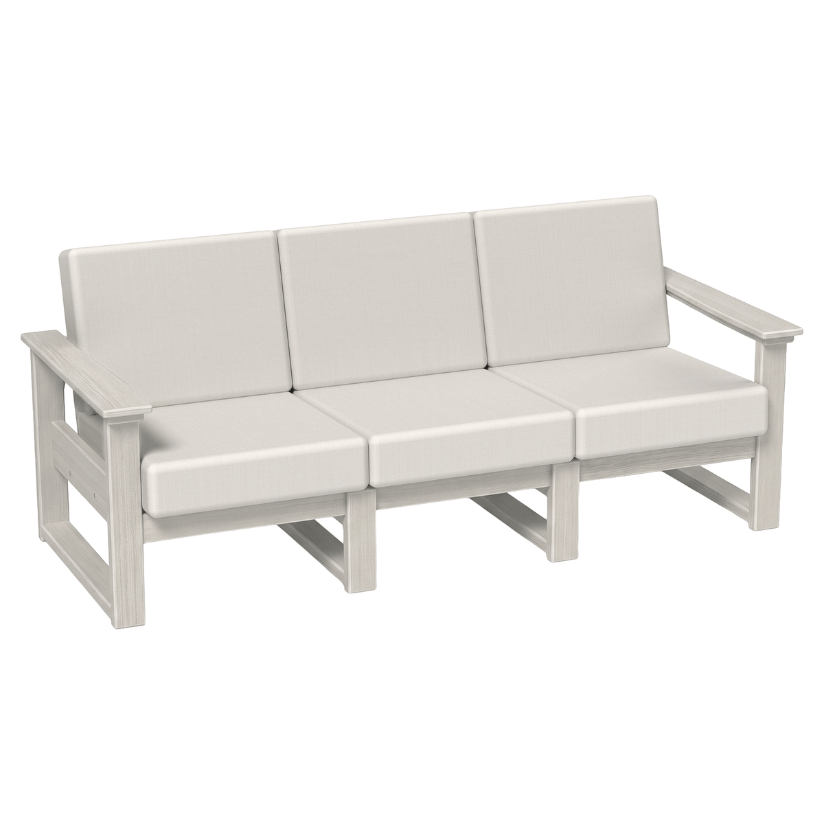 LuxCraft Poly Composite Lanai Deep Seating Sofa with Cushion