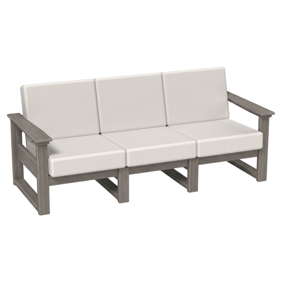 LuxCraft Poly Composite Lanai Deep Seating Sofa with Cushion