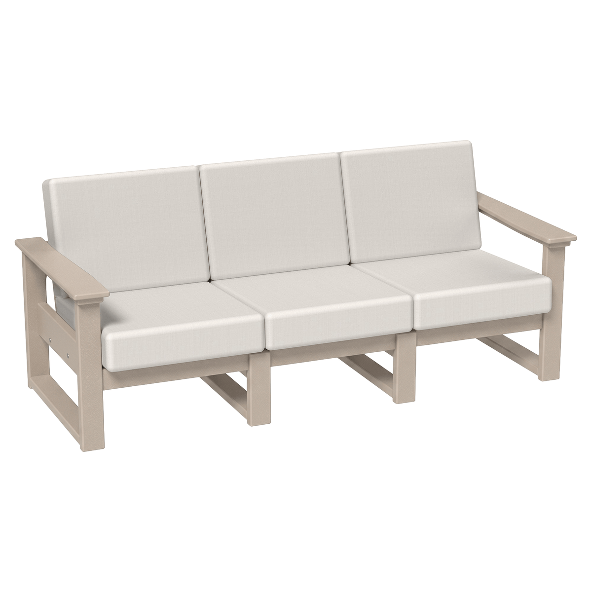 LuxCraft Poly Composite Lanai Deep Seating Sofa with Cushion