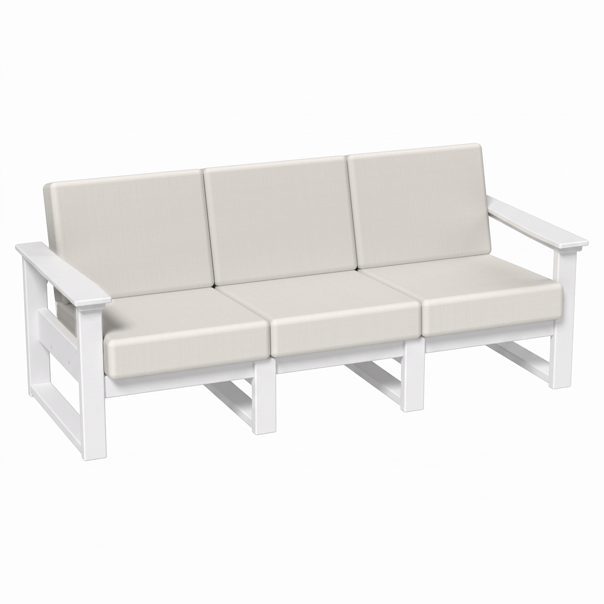 LuxCraft Poly Composite Lanai Deep Seating Sofa with Cushion