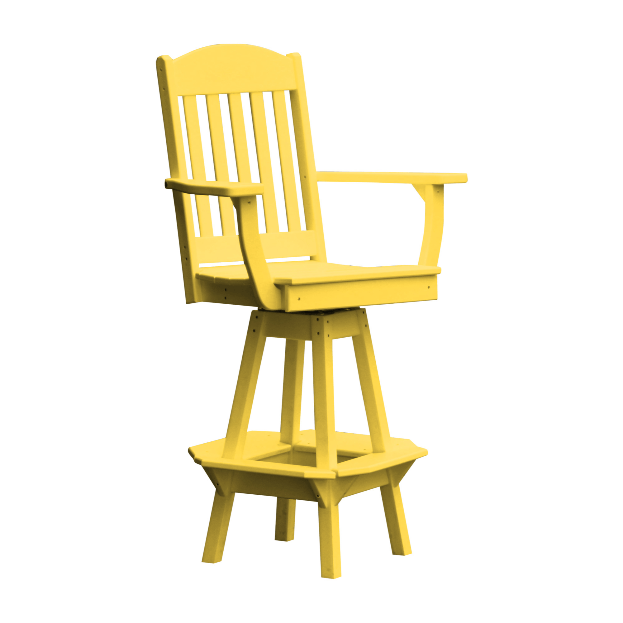 Keystone Amish Co. Classic Poly Composite Swivel Bar Chair