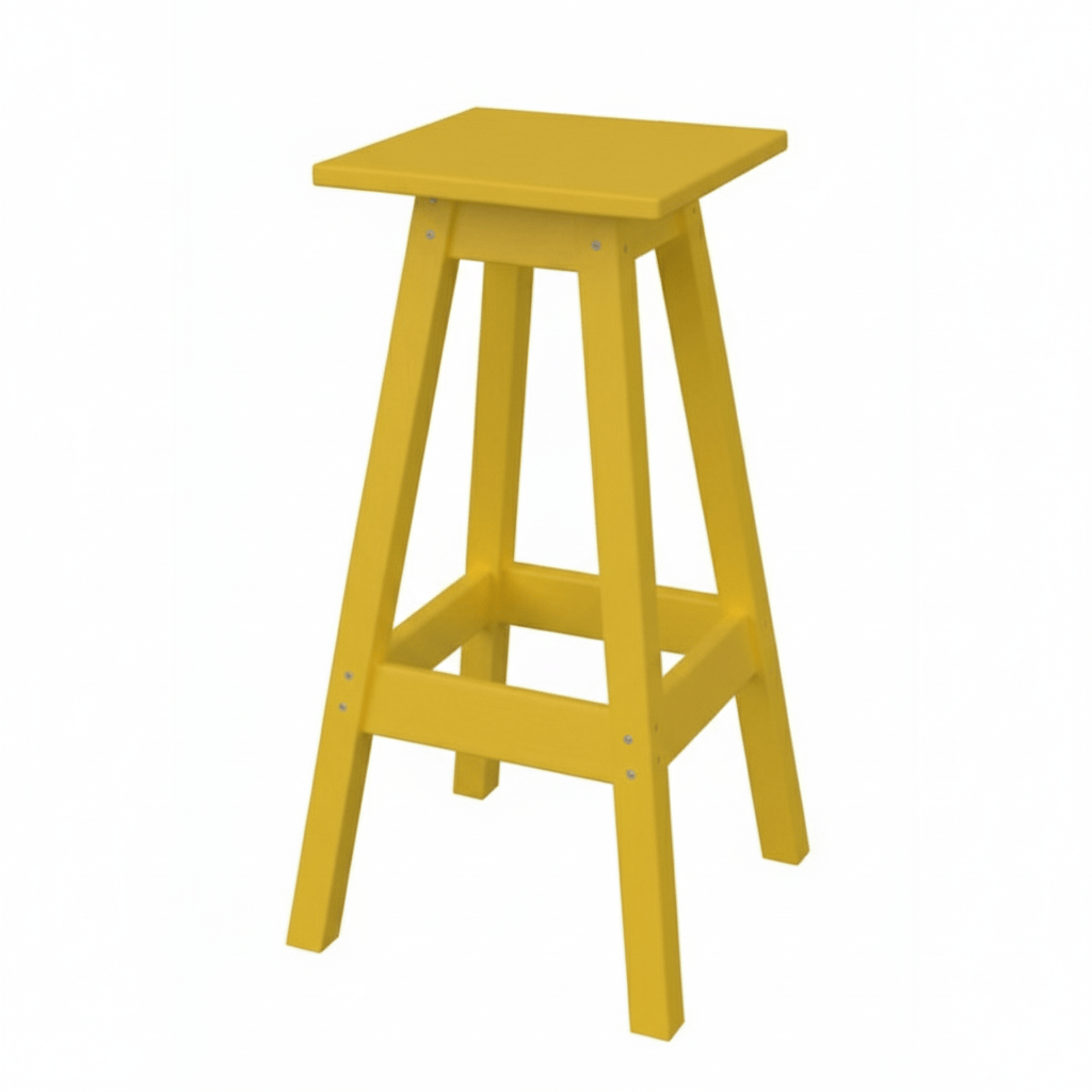 Keystone Amish Co. Poly Square Outdoor Bar Stool