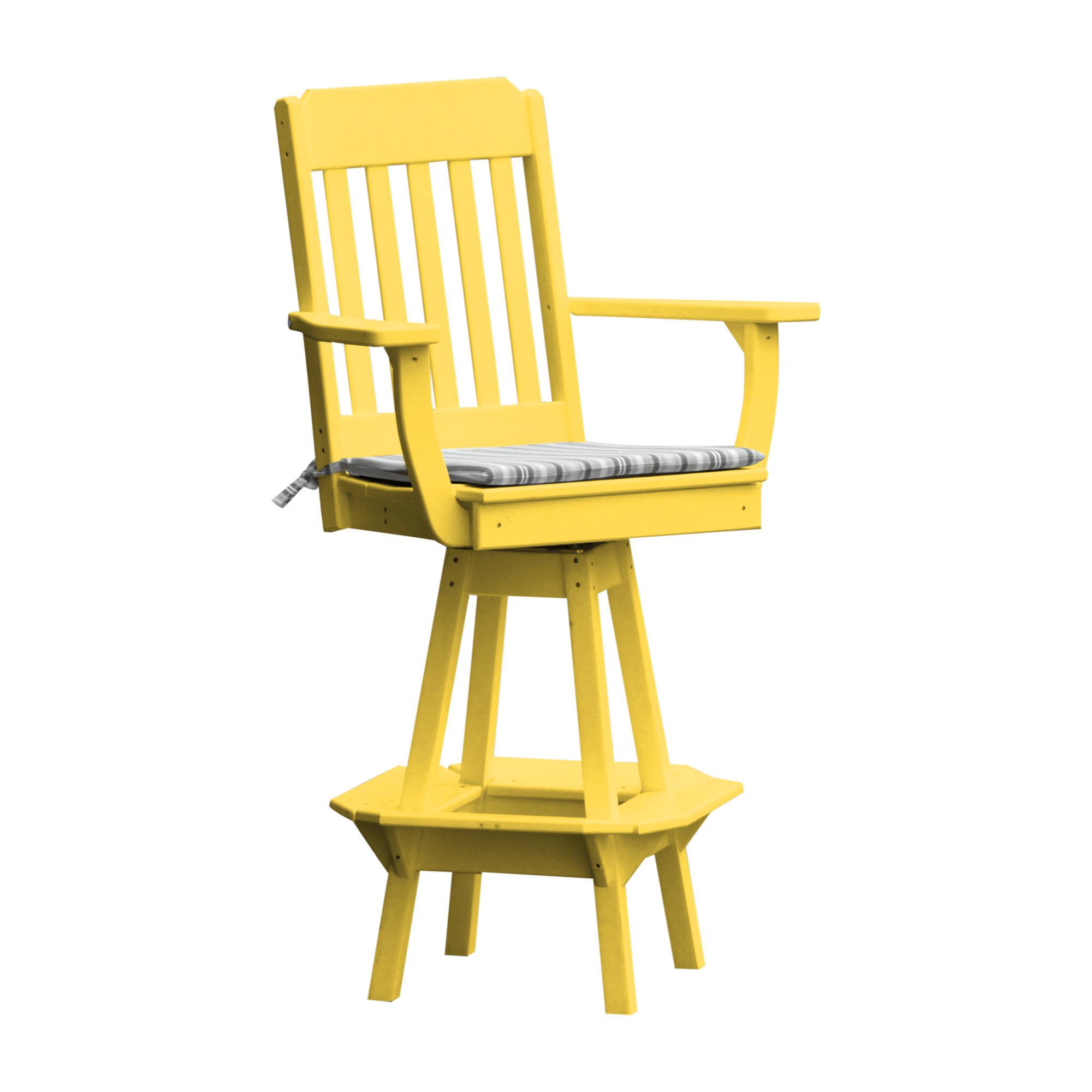 Keystone Amish Co. Traditional Poly Composite Swivel Bar Chair