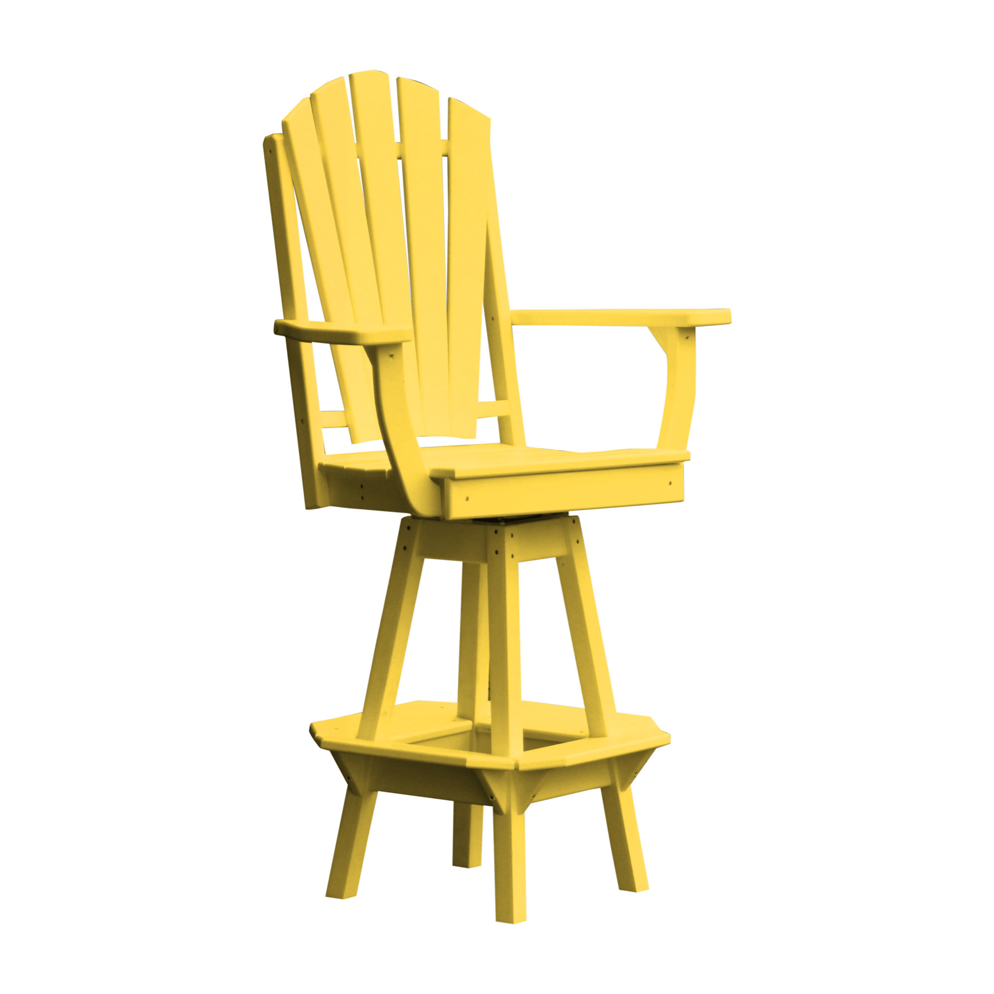 Keystone Amish Co. Sunburst Poly Composite Swivel Bar Chair