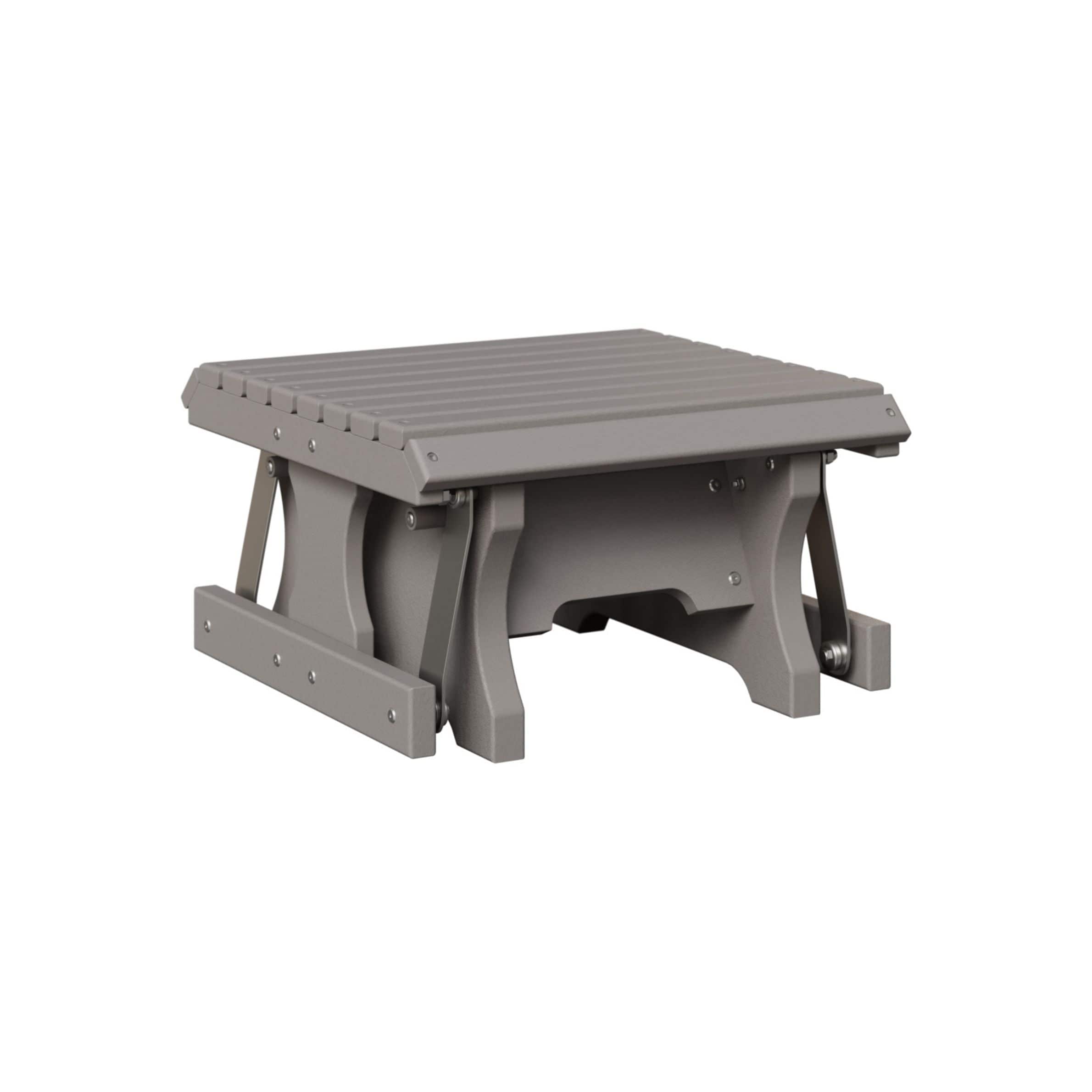 Berlin Gardens Poly Lumber Gliding Footstool