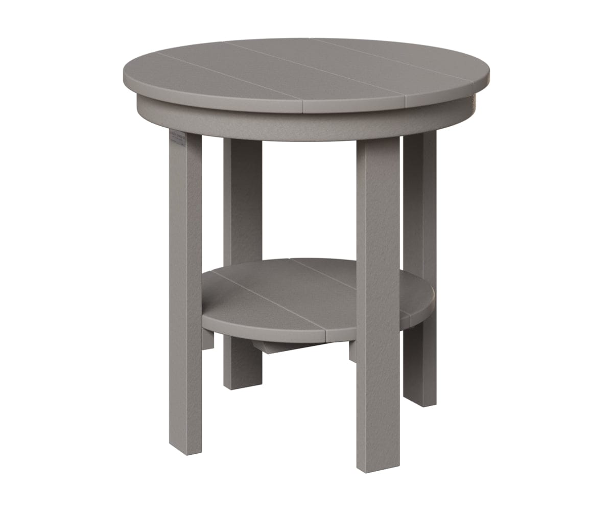 Berlin Gardens Poly Lumber Round End Dining Table