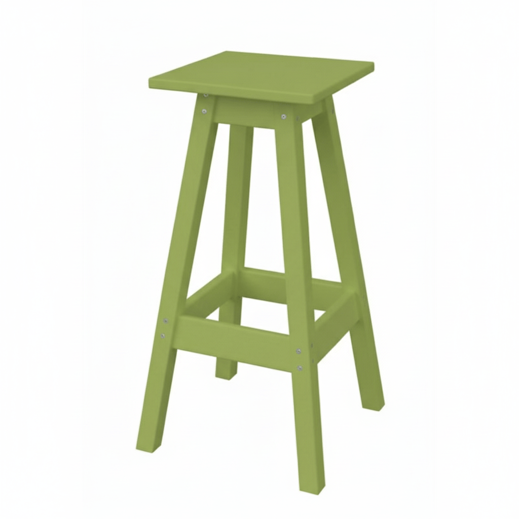 Keystone Amish Co. Poly Square Outdoor Bar Stool