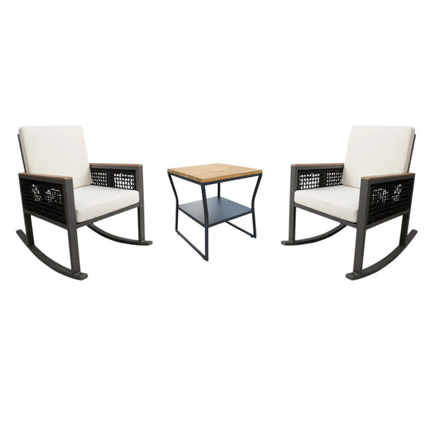 East Green Linden Rocking Chair Conversation Set