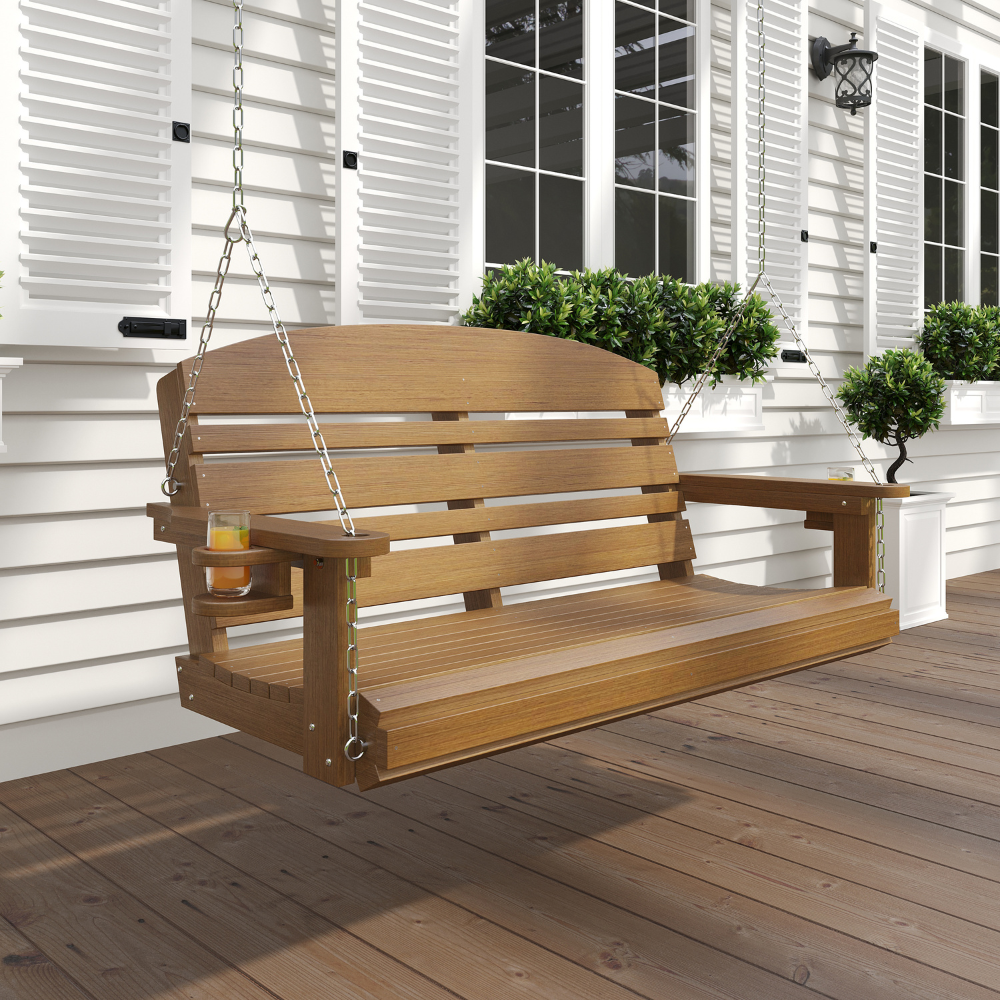 Live Casual Classic Recycled Plastic Porch Swing