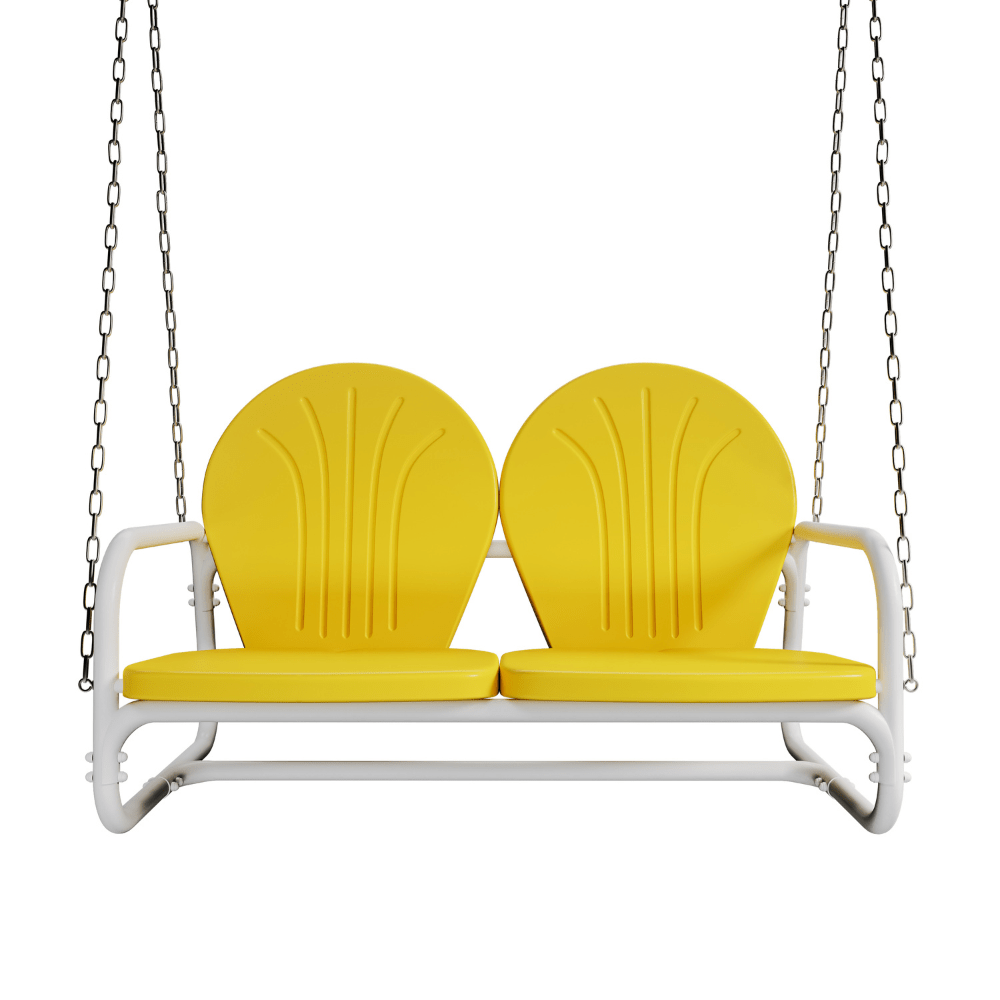 Live Casual Retro Metal Vintage Inspired Porch Swing