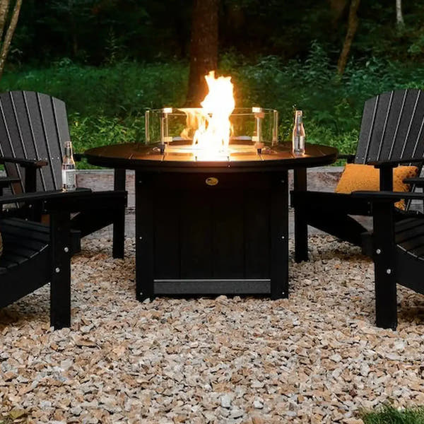Lumin Fire Pit 46'' in Black