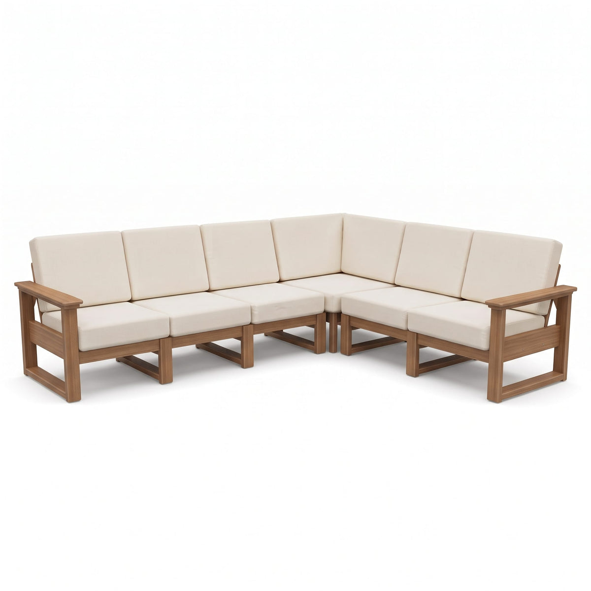 LuxCraft Poly Composite Lanai Deep Seating Corner Sectional