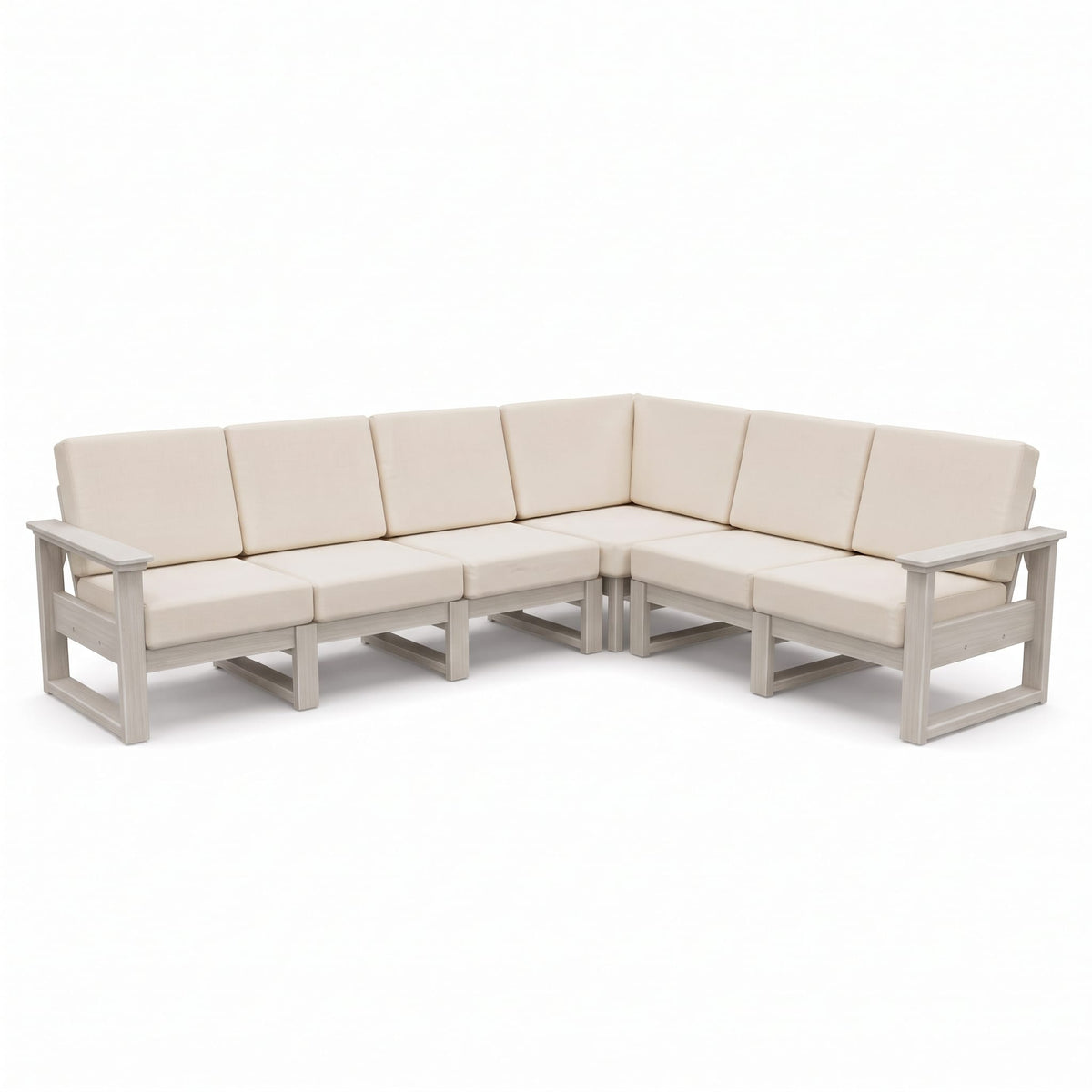 LuxCraft Poly Composite Lanai Deep Seating Corner Sectional