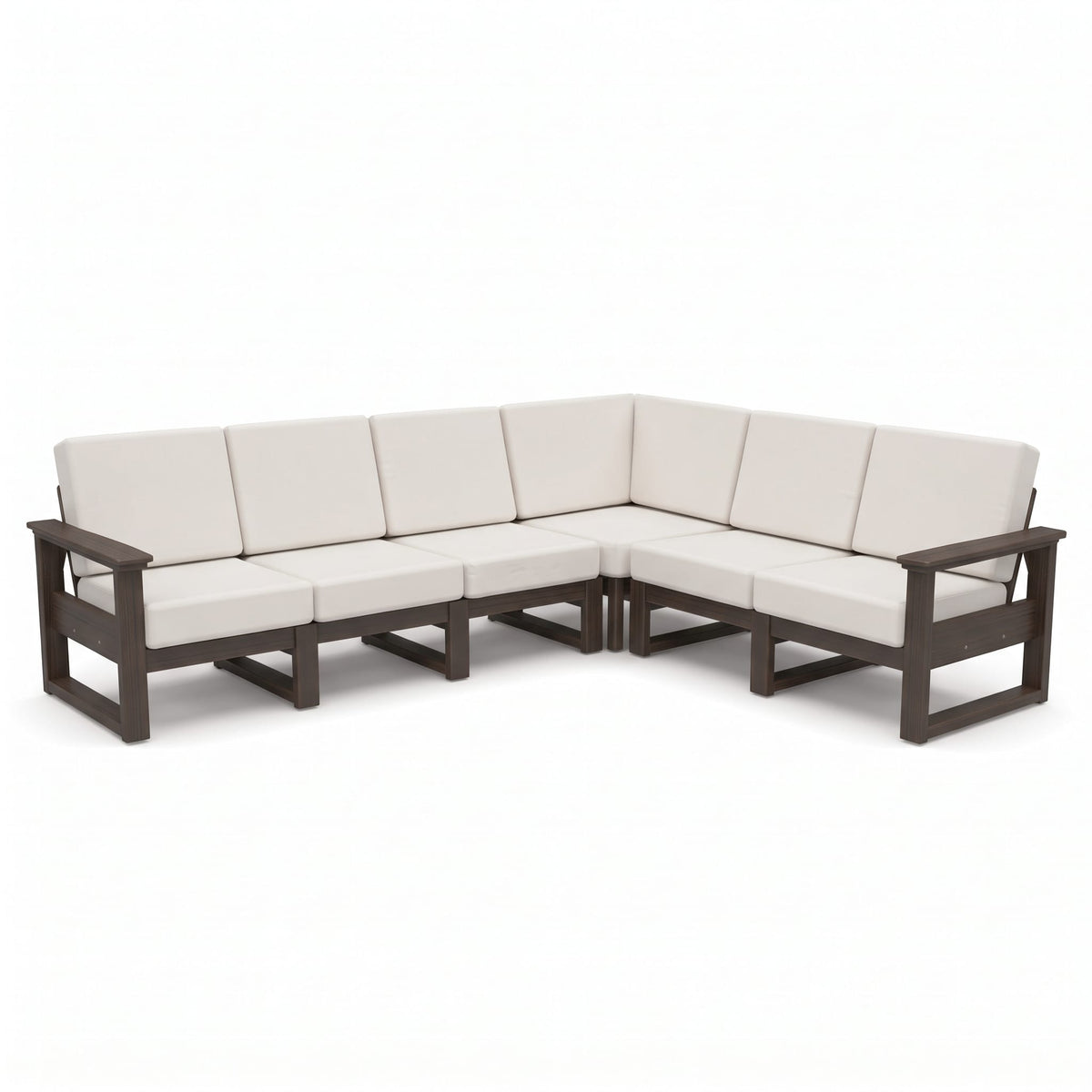 LuxCraft Poly Composite Lanai Deep Seating Corner Sectional