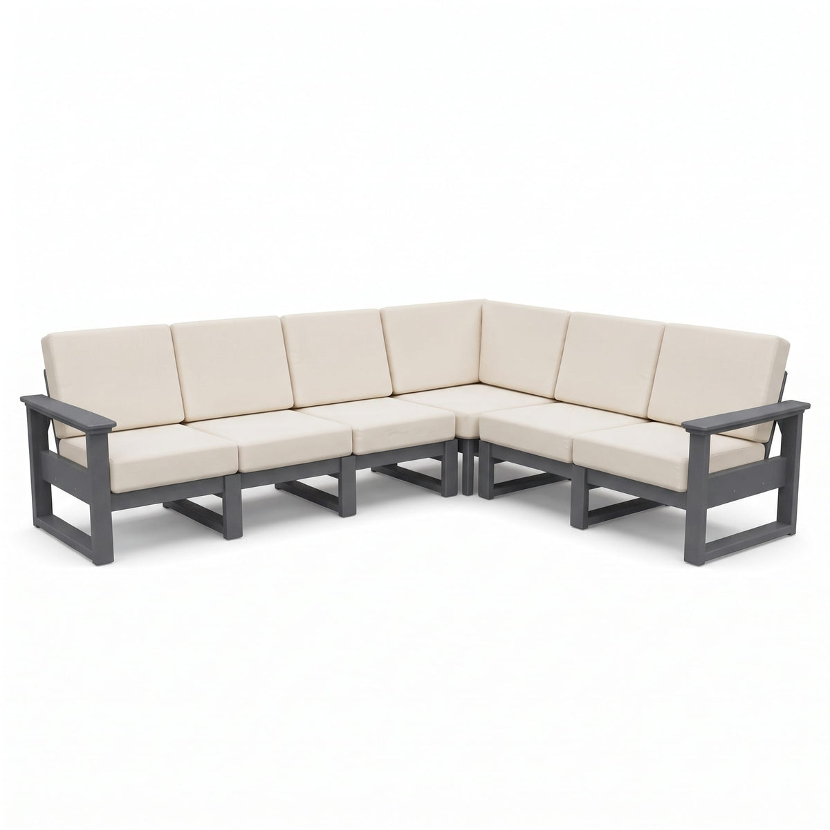 LuxCraft Poly Composite Lanai Deep Seating Corner Sectional