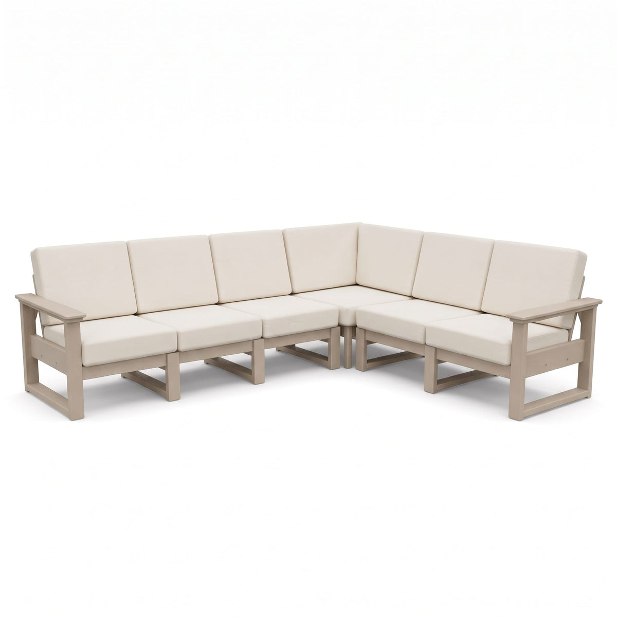LuxCraft Poly Composite Lanai Deep Seating Corner Sectional