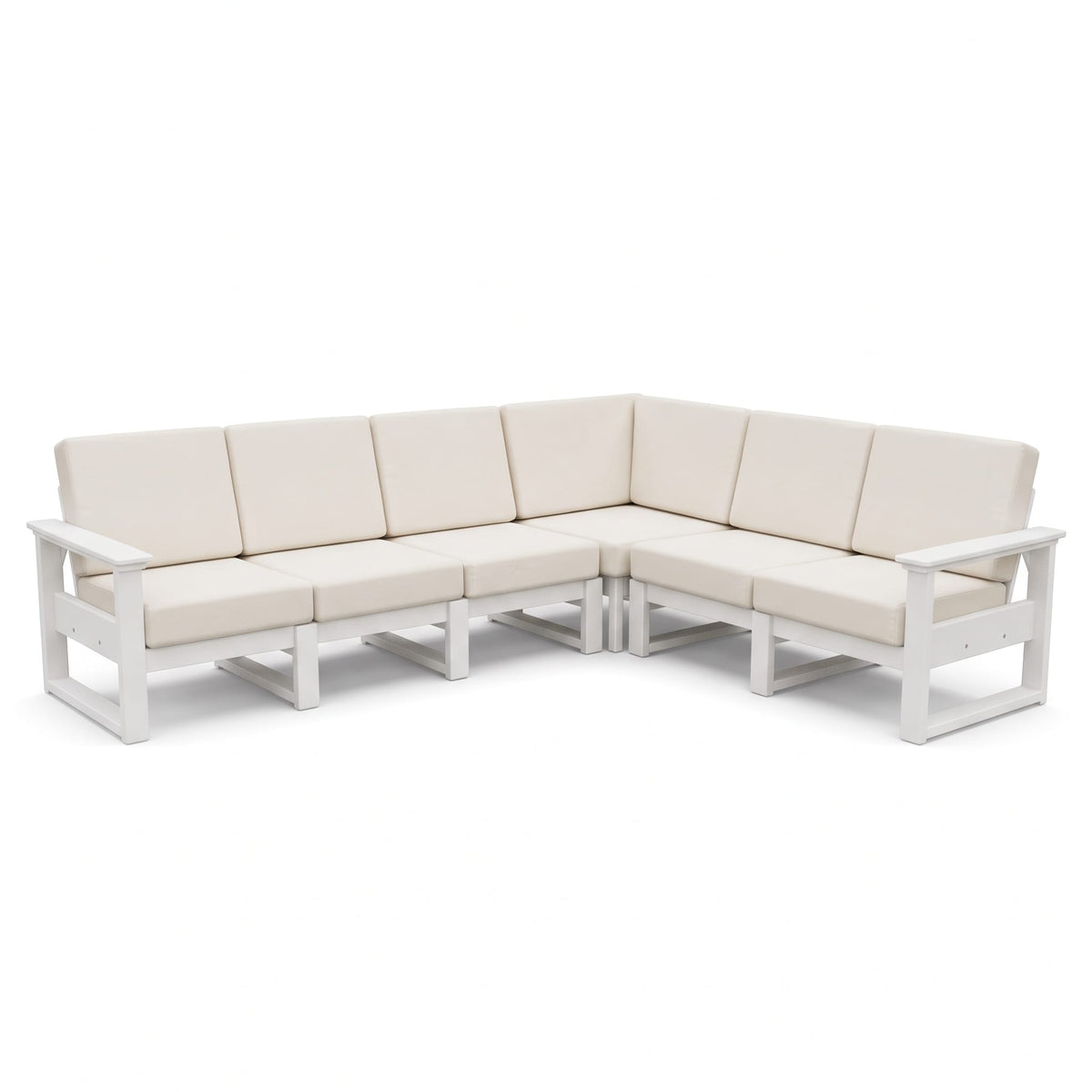 LuxCraft Poly Composite Lanai Deep Seating Corner Sectional