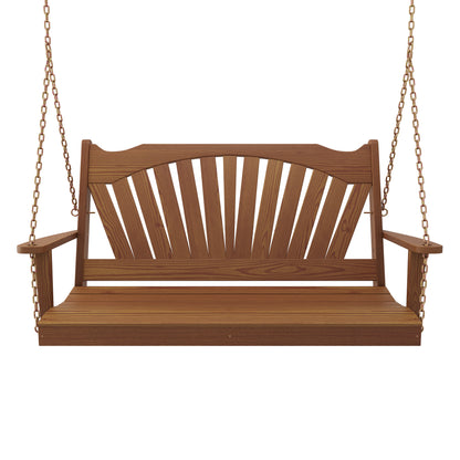 Keystone Amish Co. Sunburst Porch Swing, 4 Foot, Black