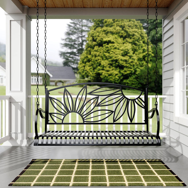 Live Casual Mariposa Metal Porch Swing