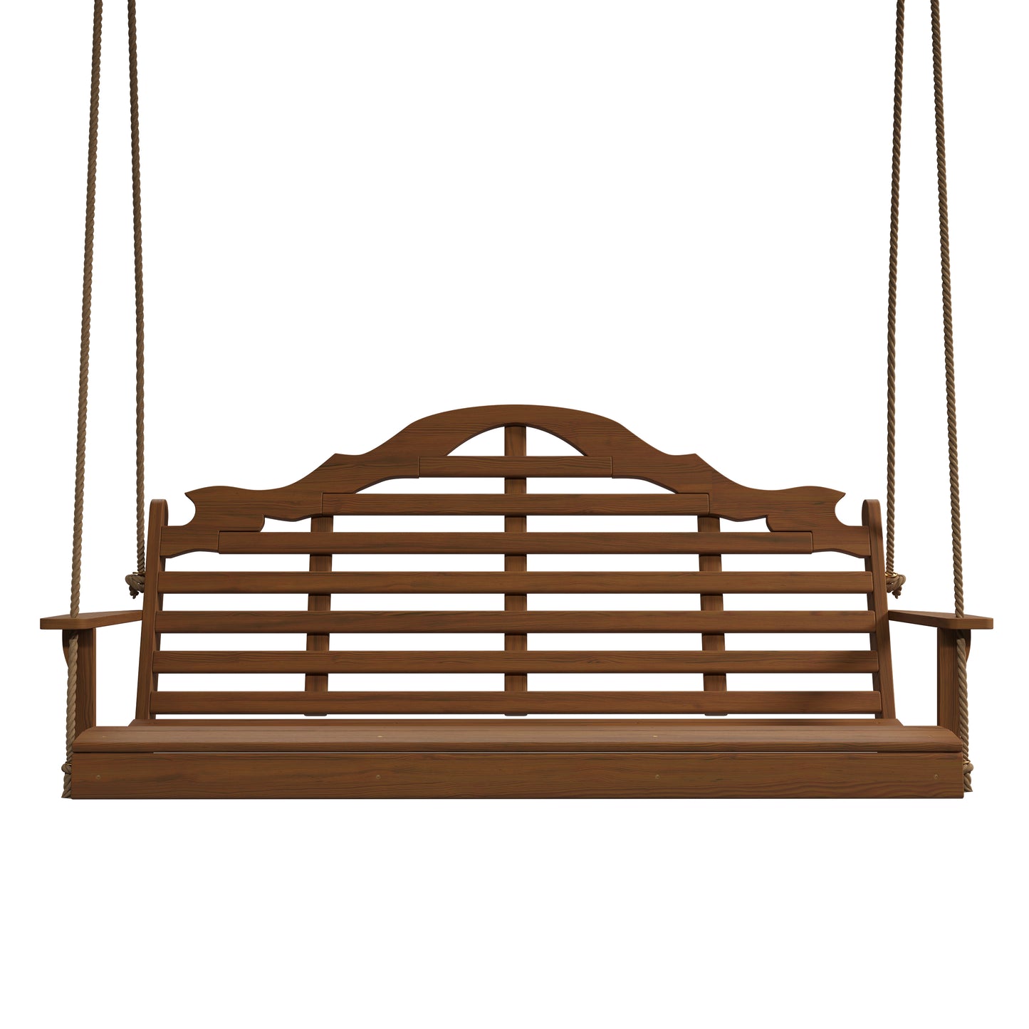 Keystone Amish Co. 4 Foot Milan Red Cedar Porch Swing with Cupholders