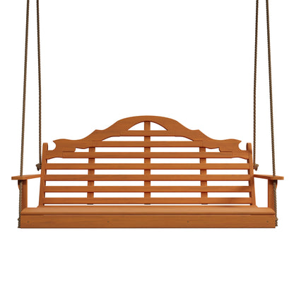 Keystone Amish Co. 4 Foot Milan Red Cedar Porch Swing with Cupholders