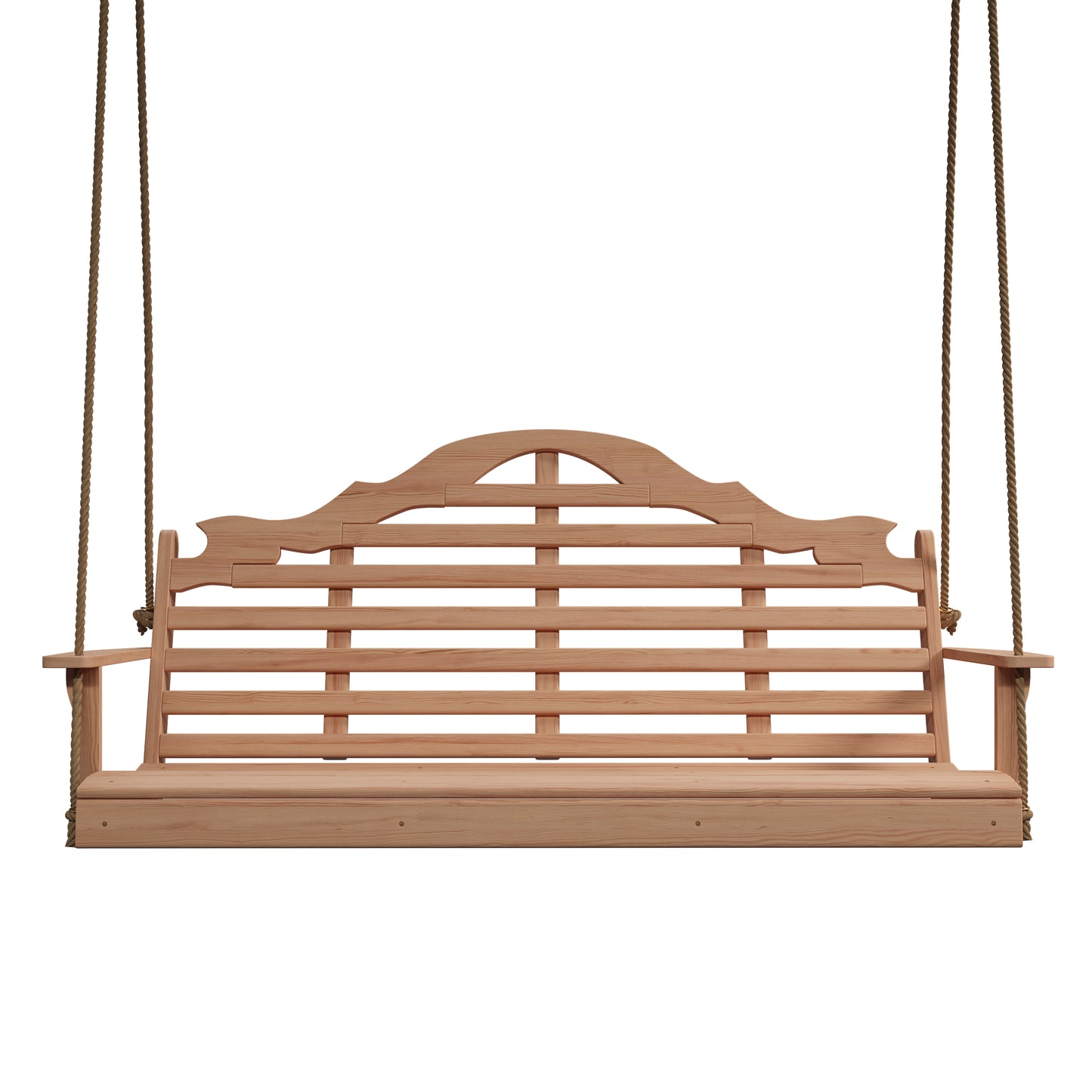 Keystone Amish Co. 4 Foot Milan Red Cedar Porch Swing with Cupholders