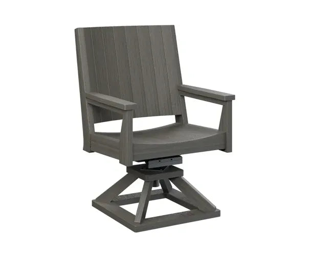 Berlin Gardens Mayhew Outdoor Poly Lumber Chat Swivel Rocker Dining Chair