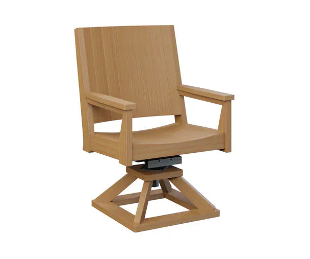 Berlin Gardens Mayhew Outdoor Poly Lumber Chat Swivel Rocker Dining Chair
