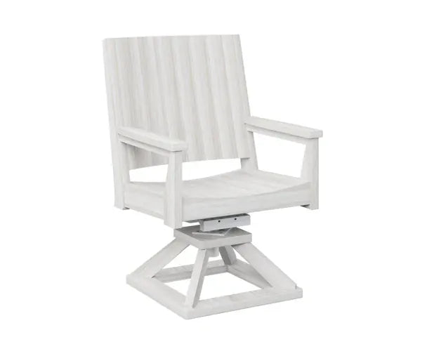 Berlin Gardens Mayhew Outdoor Poly Lumber Chat Swivel Rocker Dining Chair