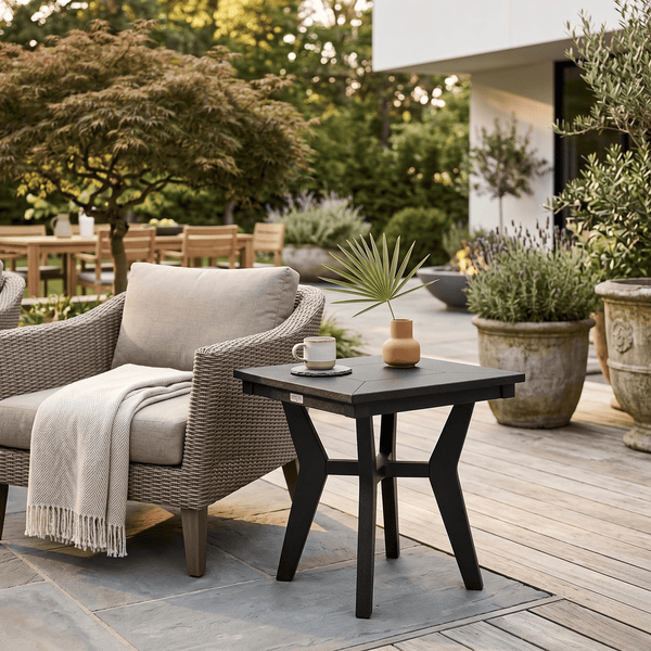 Berlin Gardens Mayhew Outdoor Poly Lumber Square End Table