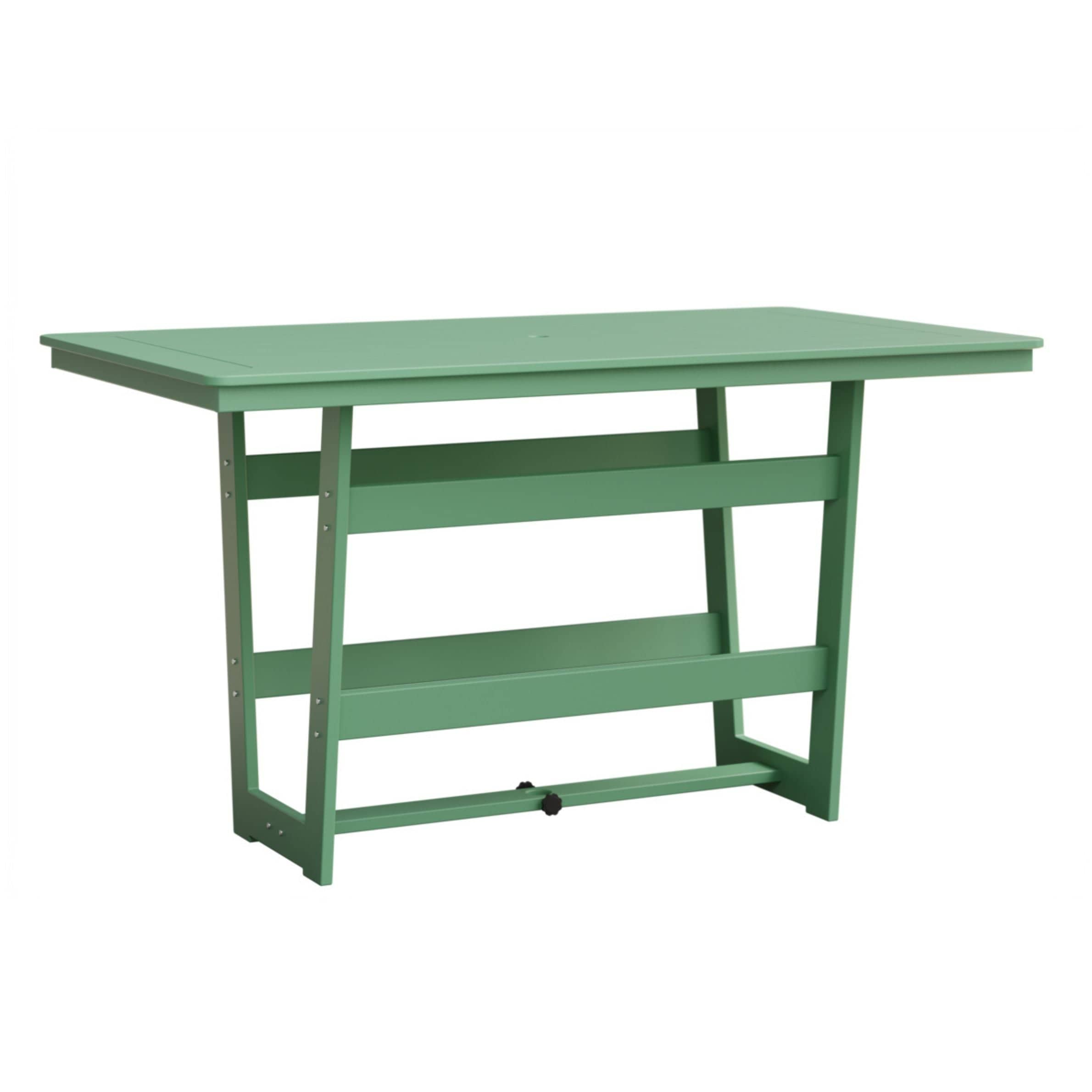 Berlin Gardens Hudson 70" Outdoor Poly Lumber Rectangular Bar Table