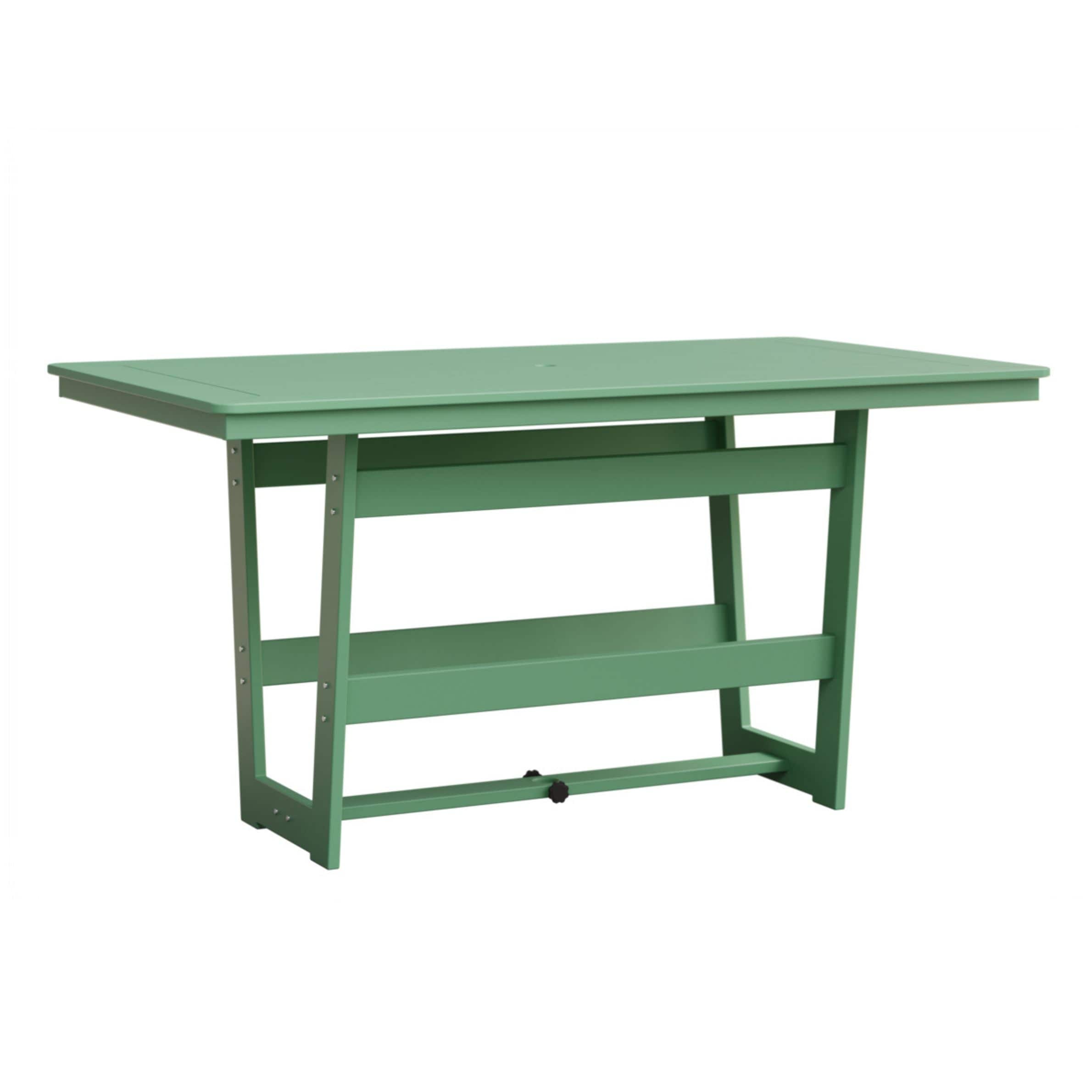 Berlin Gardens Hudson 70" Outdoor Poly Lumber Rectangular Counter Height Table