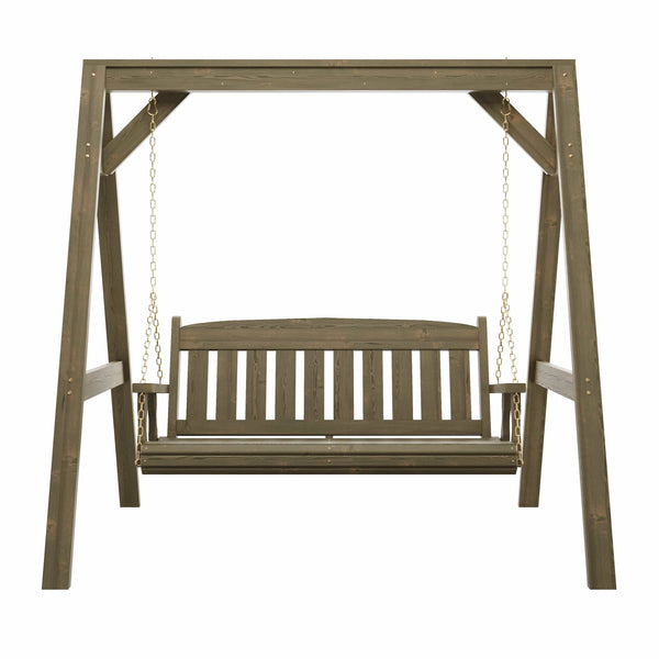 Amish Casual Heavy Duty Mission Swing with A-Frame Stand