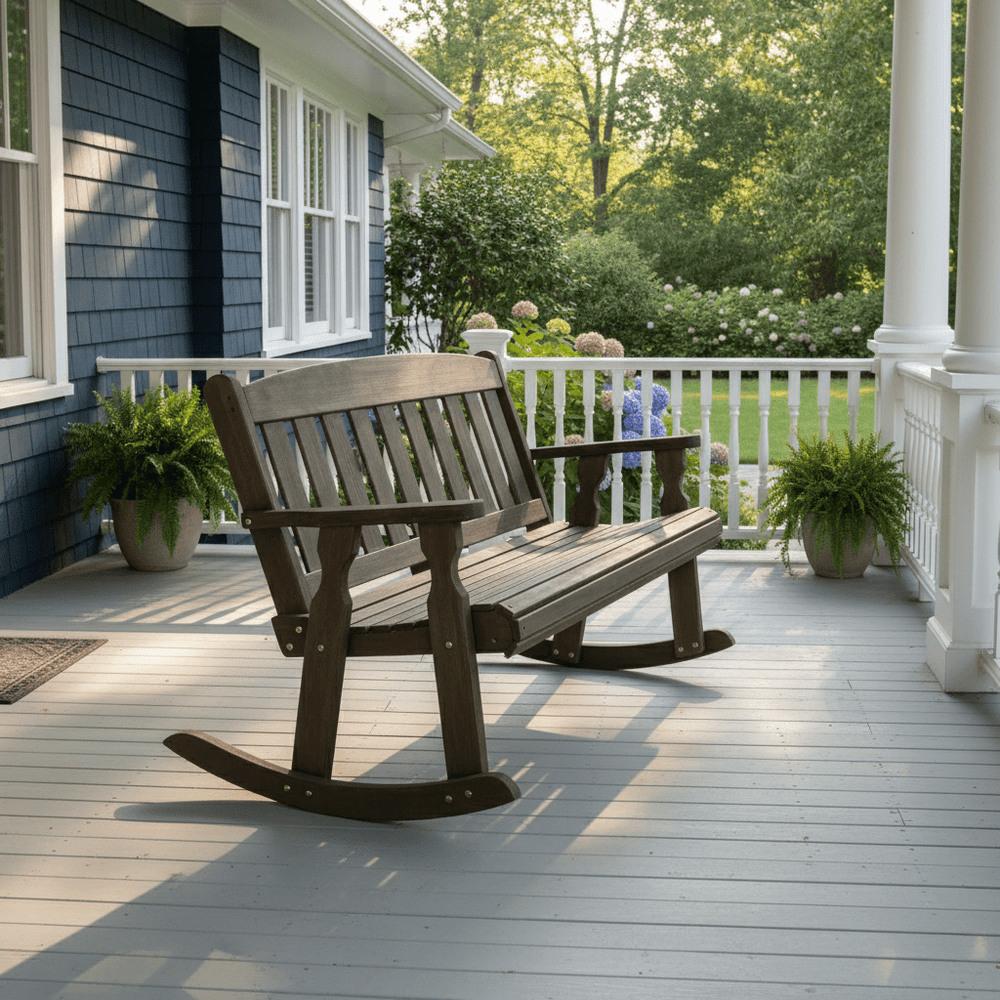 2x4 Rocker Amish Casual Heavy Duty Mission Outdoor Double Rocker