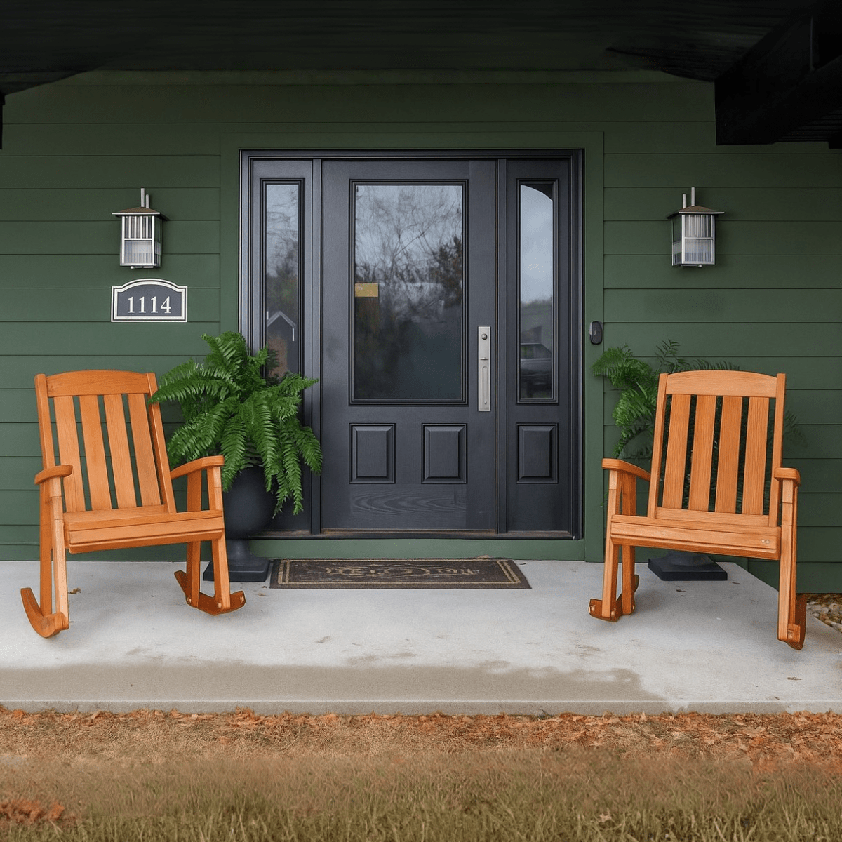White Mission Rocking Chair Set of 2 Amish Casual Mission Rocking Chairs