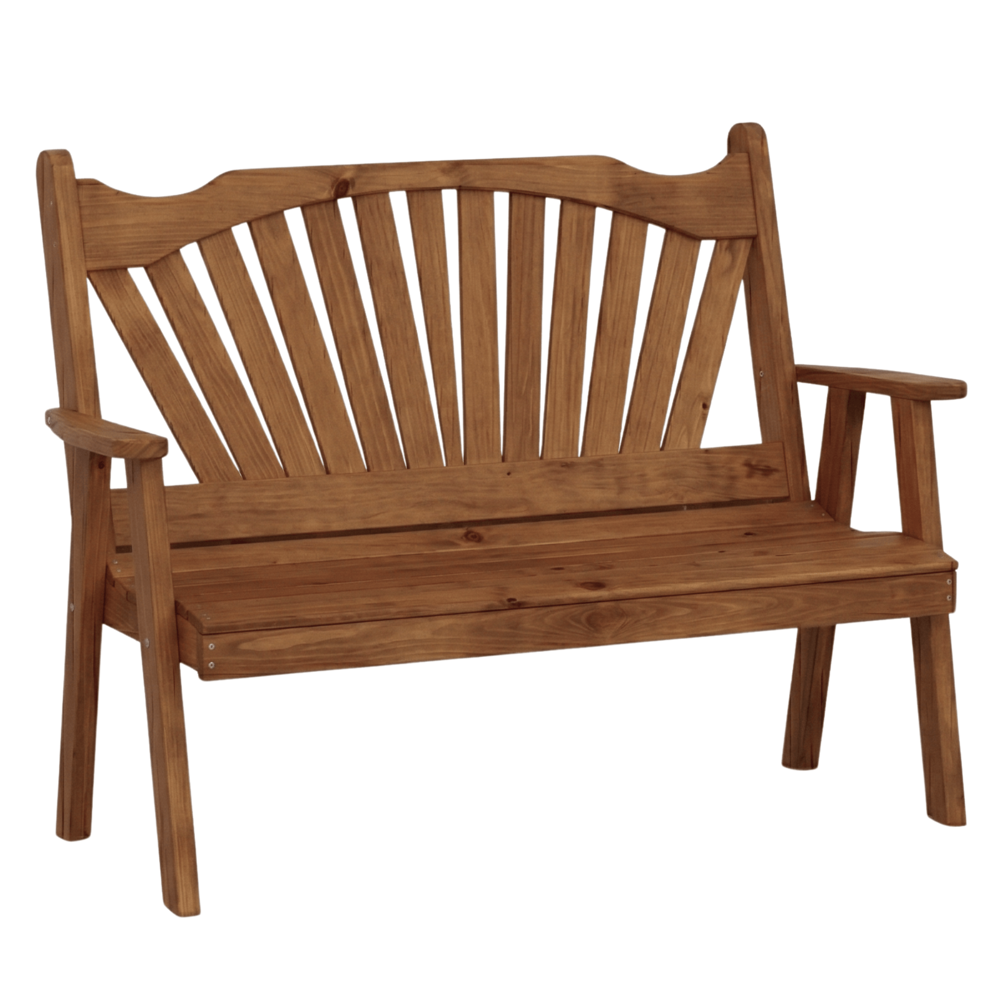 Keystone Amish Co. Red Cedar Sunburst Garden Bench
