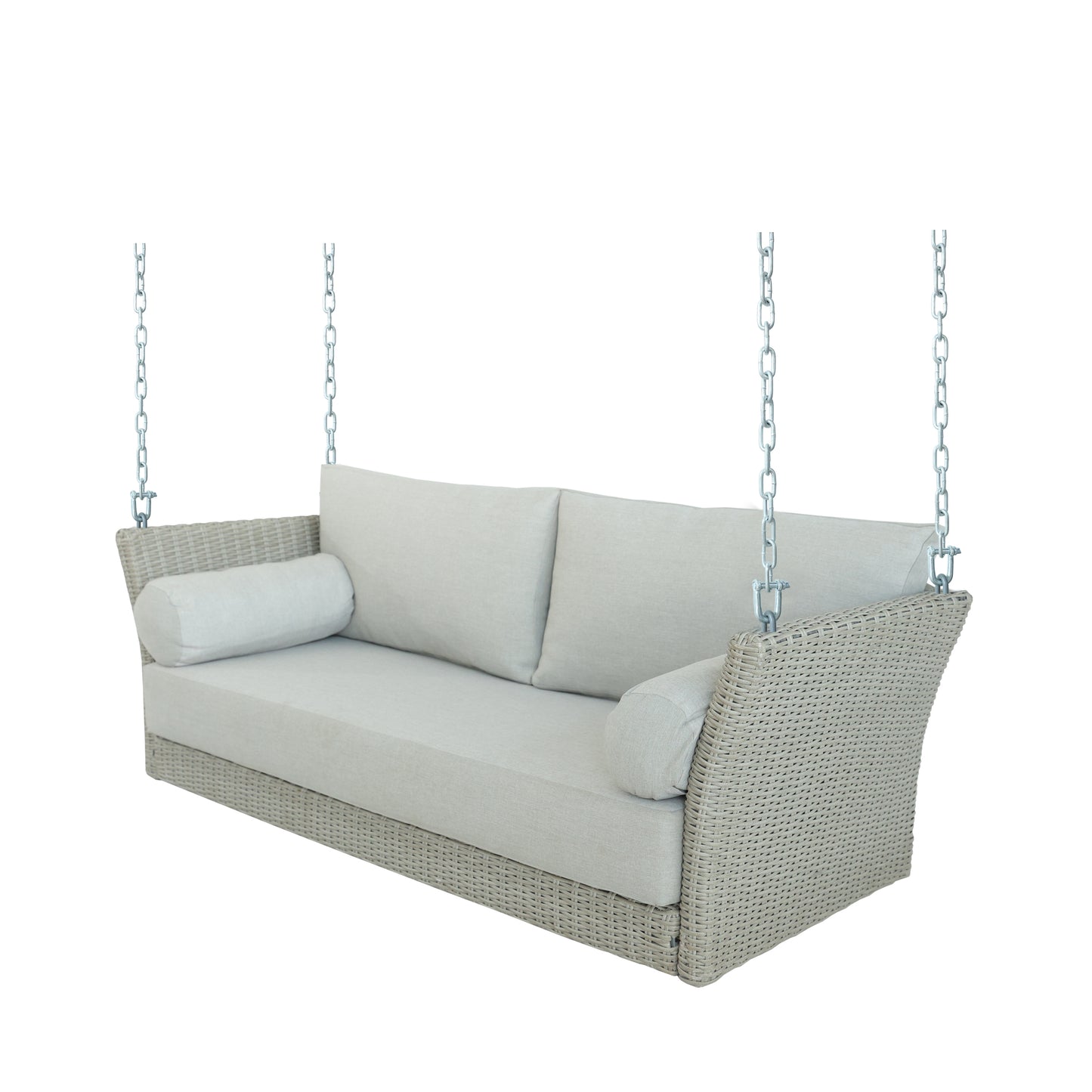 Sonoma Wicker Daybed Porch Swing With Cushions