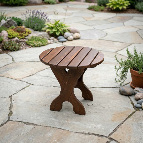 Northgrain Furniture 24" Round Outdoor Side Table