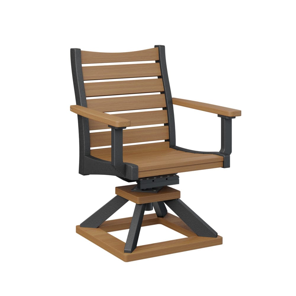 Berlin Gardens Bristol Swivel Rocker Poly Lumber Dining Chair