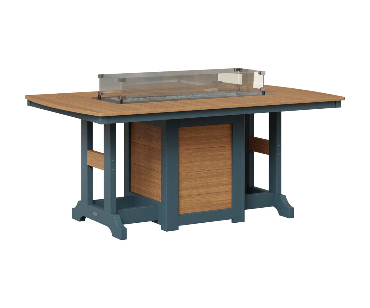 Berlin Gardens Garden Classic Fire Pit Poly Lumber Dining Table