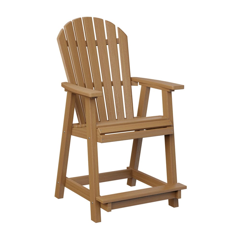 Berlin Gardens Comfo Back Poly Lumber Counter Chair