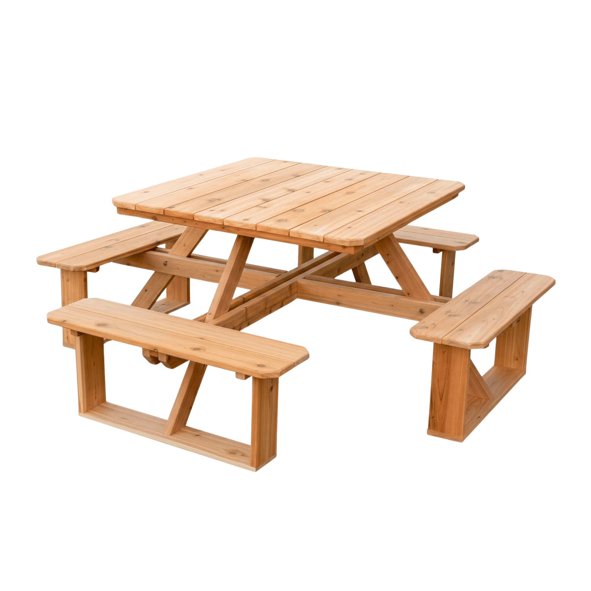 Keystone Amish Co. Red Cedar 44" Square Walk-In Outdoor Table