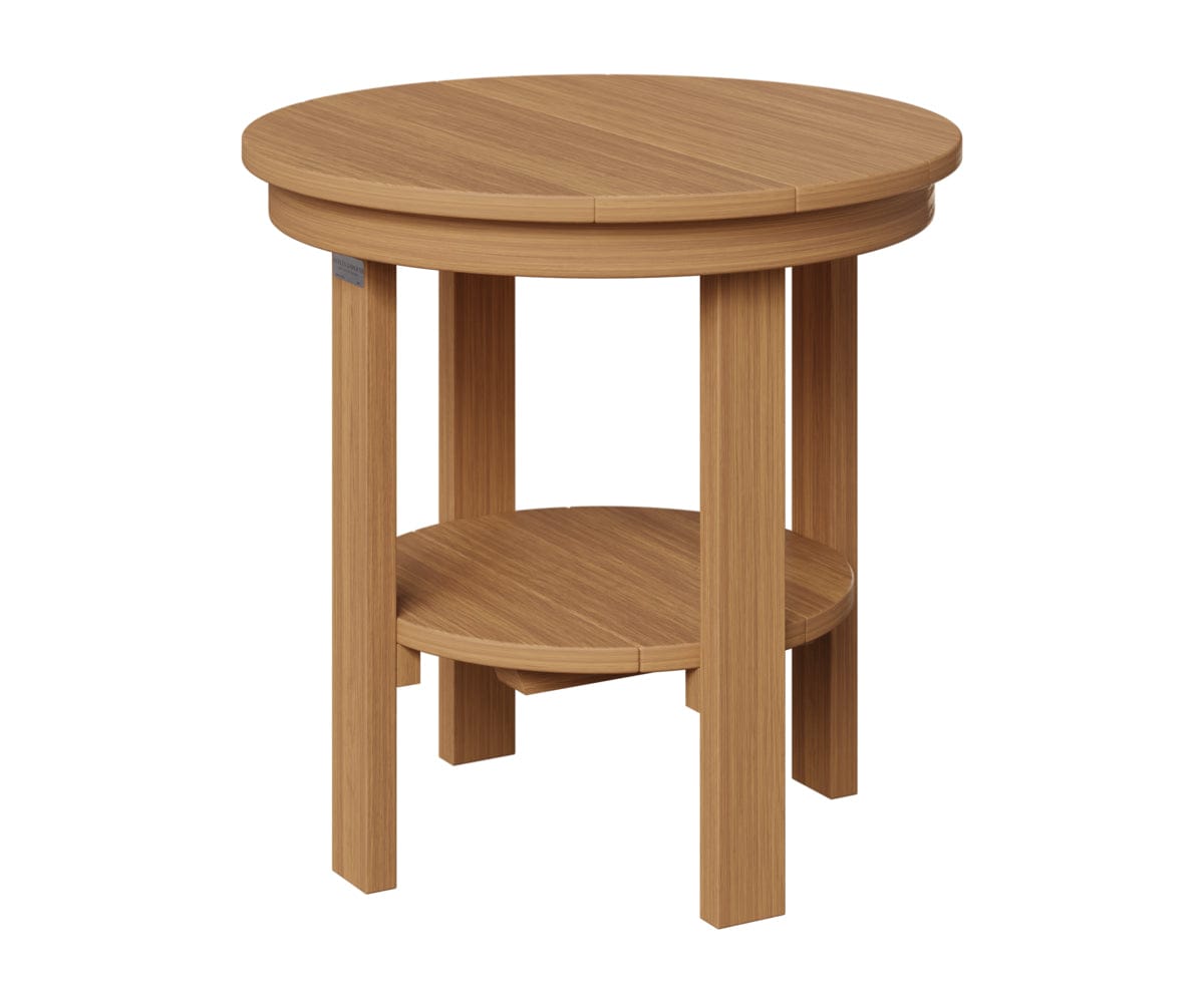 Berlin Gardens Poly Lumber Round End Dining Table