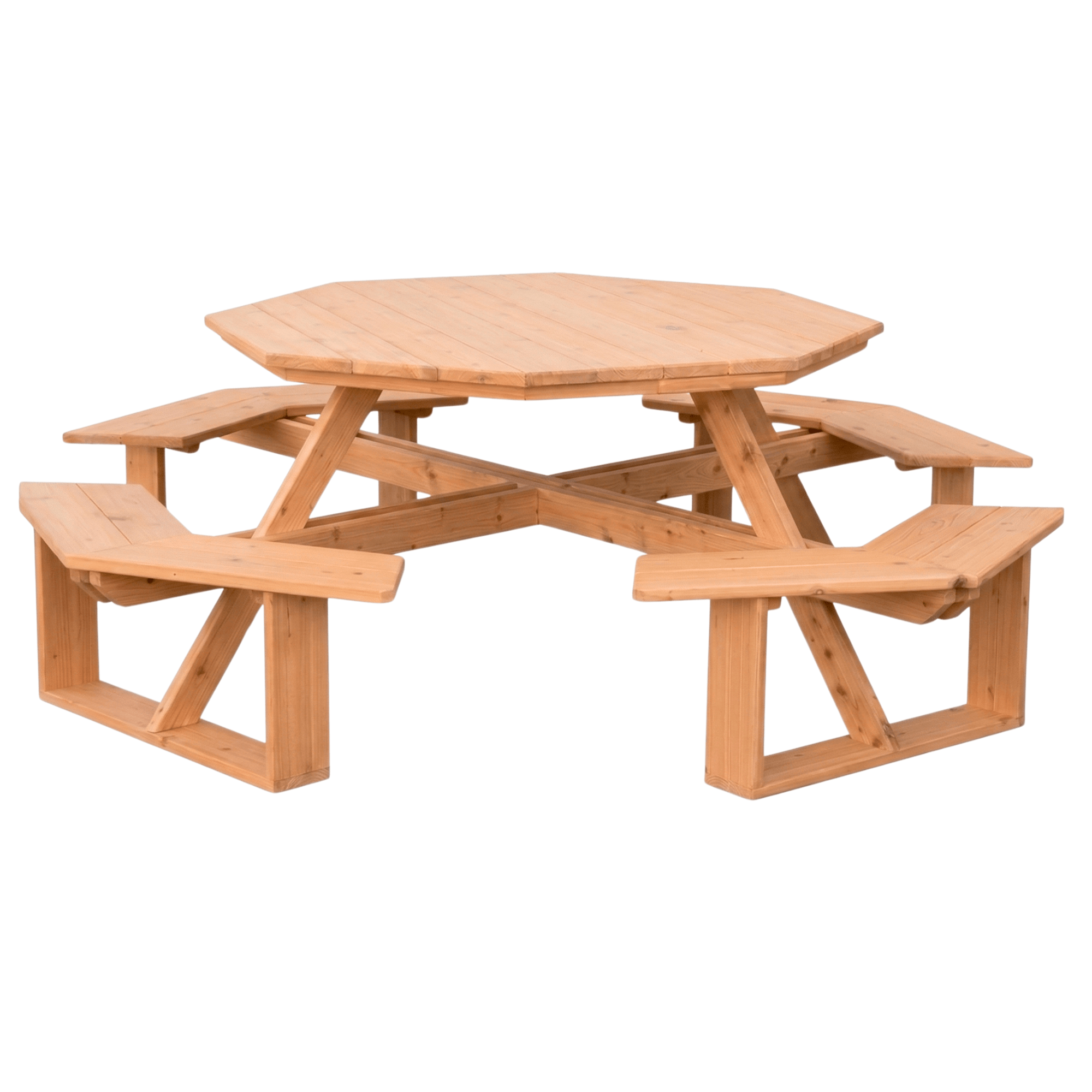 Keystone Amish Co. Red Cedar 54" Octagon Walk-In Outdoor Table