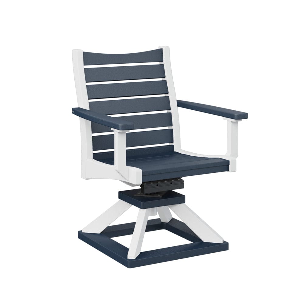 Berlin Gardens Bristol Swivel Rocker Poly Lumber Dining Chair