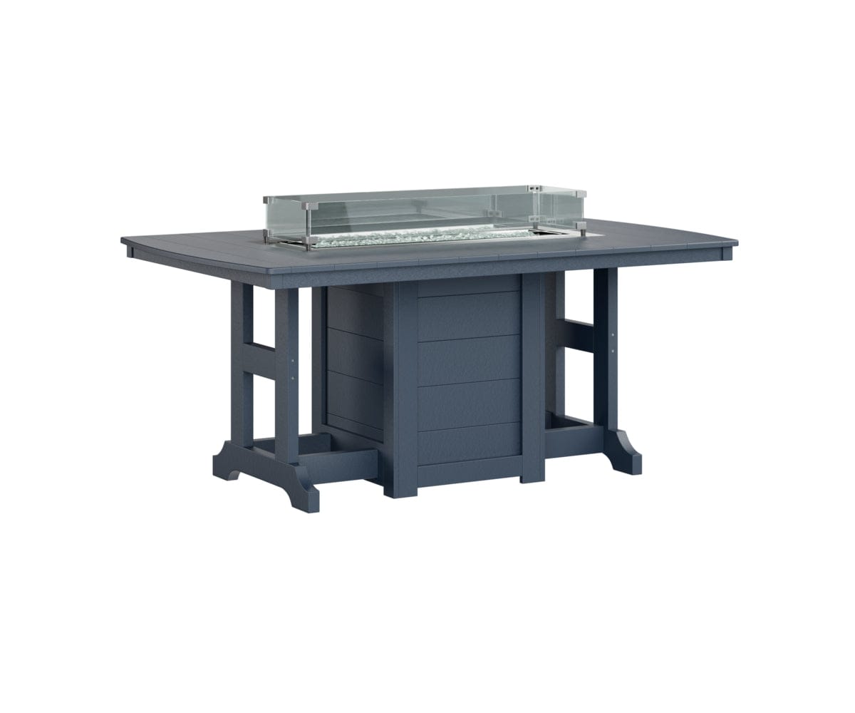 Berlin Gardens Garden Classic Fire Pit Poly Lumber Dining Table