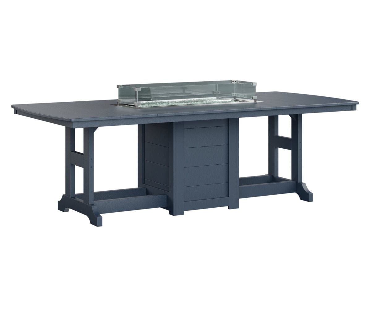 Berlin Gardens Garden Classic Fire Pit Poly Lumber Dining Table