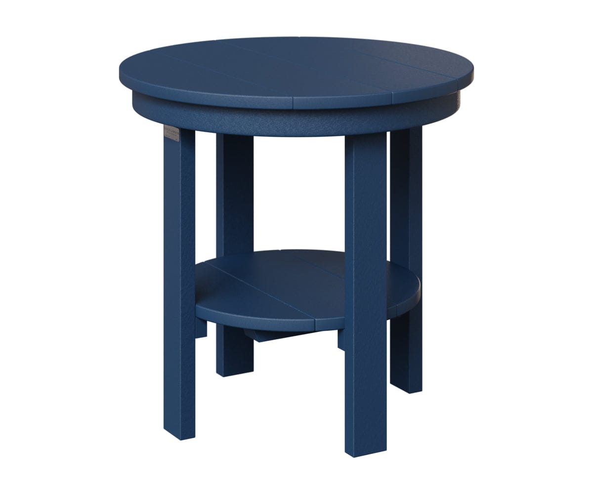 Berlin Gardens Poly Lumber Round End Dining Table