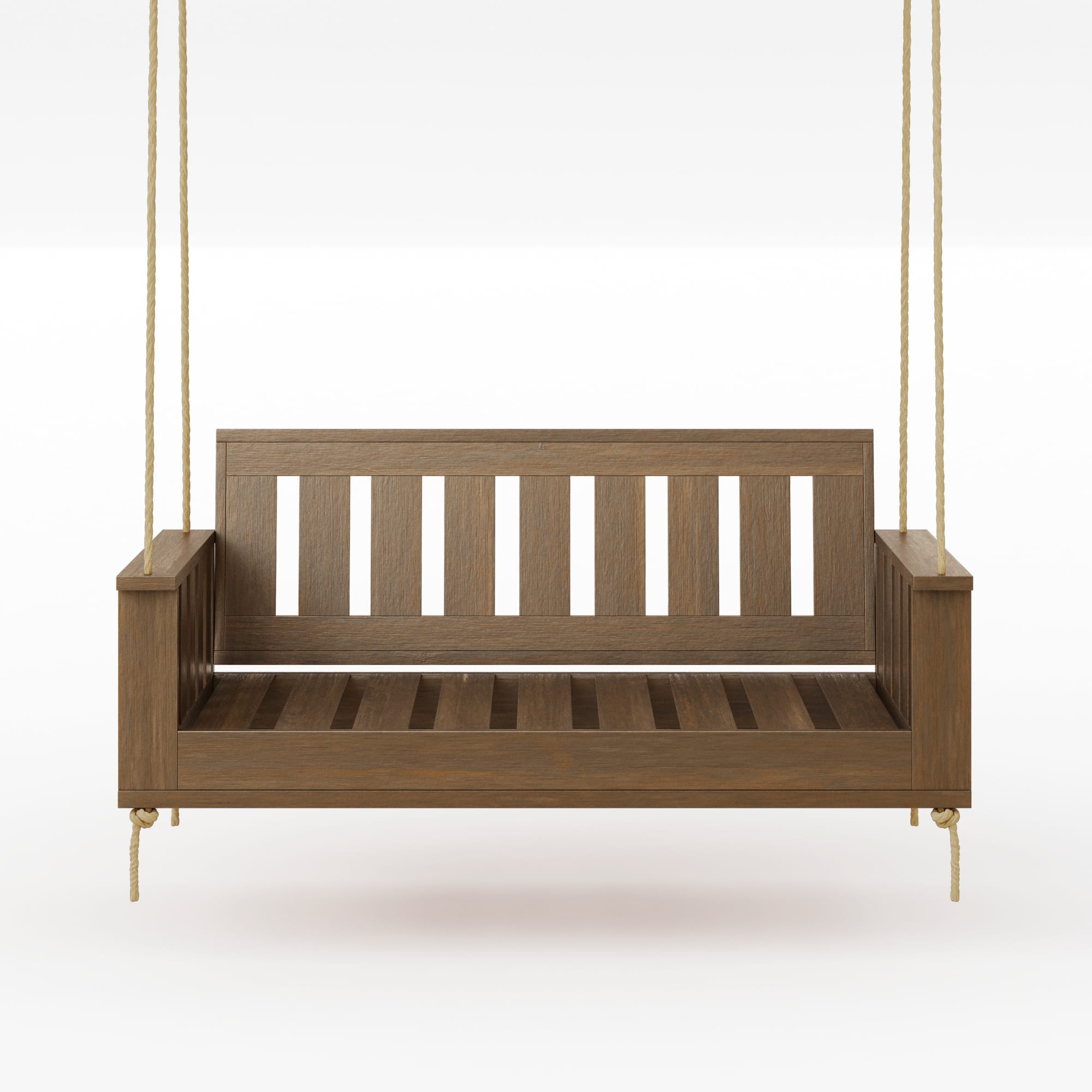 Amish Casual Rockford Daybed Swing Package with Included Cushions, Sofa, Oak Stain